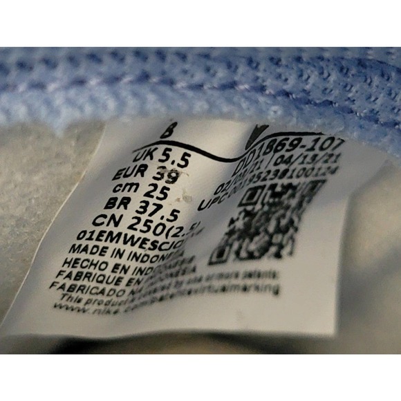 Nike Dunk High Aluminum UNC Tarhills Sneakers Shoes Womens 8 DD1869-107 Sz 6.5M - Picture 7 of 10